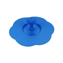 Термостойкая крышка на присоске в виде сердца герметичная противопылевая крышка кофейная кружка силиконовая крышка многоразовая печать Милая герметичная