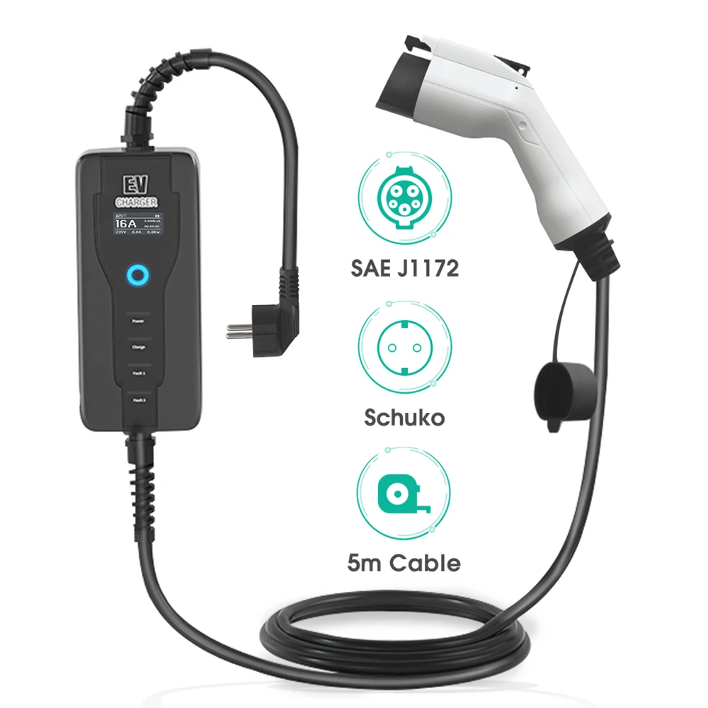 Type 1 Portable EV Charging Box 100 quality warranty! 10 Switchable