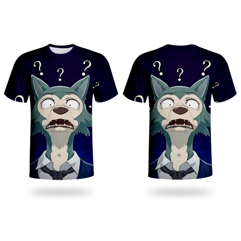 BEASTARS WHOSONG 3D футболка популярная модная футболка с изображением животных из мультфильма волк кролик ребенок взрослый аниме семейная одежда футболки с короткими рукавами - Цвет: T05313