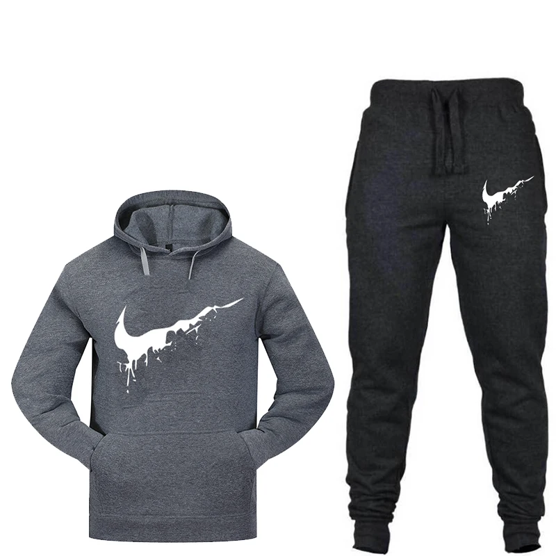 

New men's sportswear fitness clothing spring and autumn suit male basketball running fitness training clothes sportswear 2019