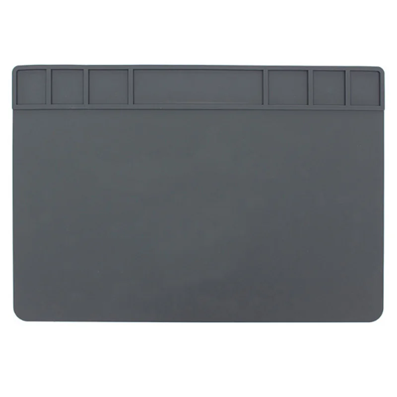 

490x350x5Mm Heat Insulation Silicone Pad Desk Mat Heat-Resistant Maintenance Platform for Bga Soldering Phone Pc Repair Station