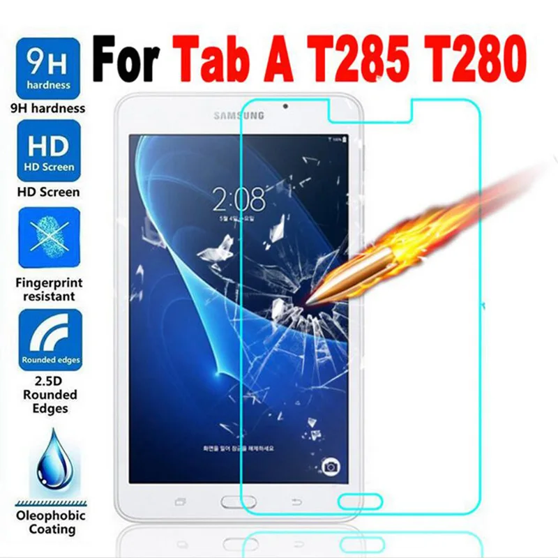 HD Экран протектор для samsung Galaxy Tab A6 7 0 закаленное Стекло A 2016 T280 T285 защиты| |