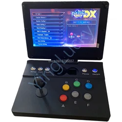 Free shipping original 2971 in 1 Pandora Box DX portable mini arcade 10.1-inch clamshell retro 3D video game console HDMI VGA