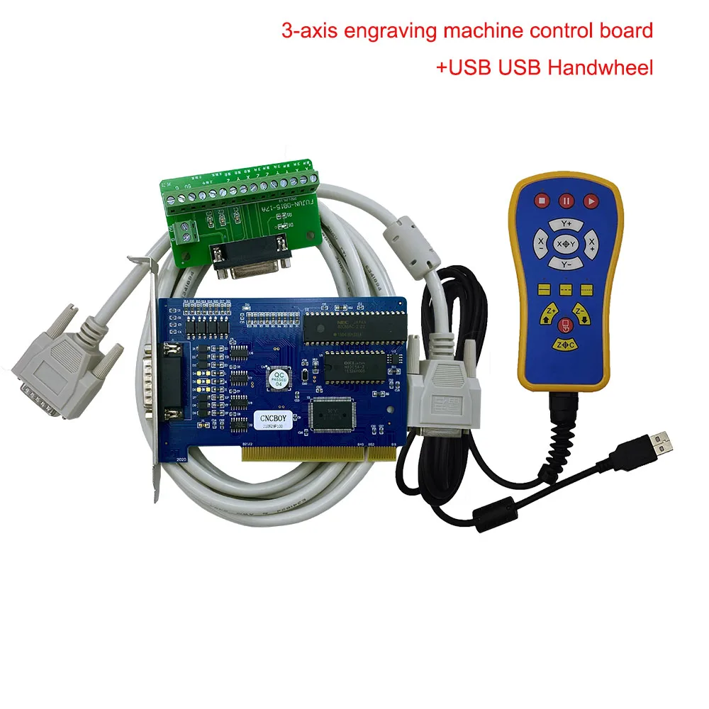 caldo! Fresatrice per incisione con router CNC 3 assi NC Studio PCI Motion Ncstudio Scheda di controllo + kit volantino USB