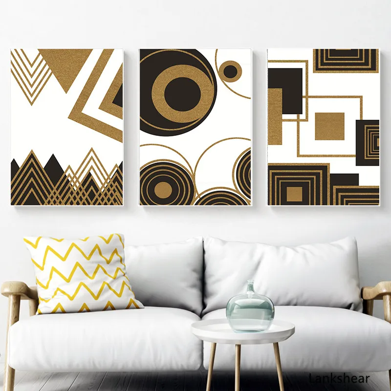 

Abstract Geometry Nordic Canvas Painting Home Decor Bright Minimalist Poster Art Print Living Room Office Decor Poster Painting