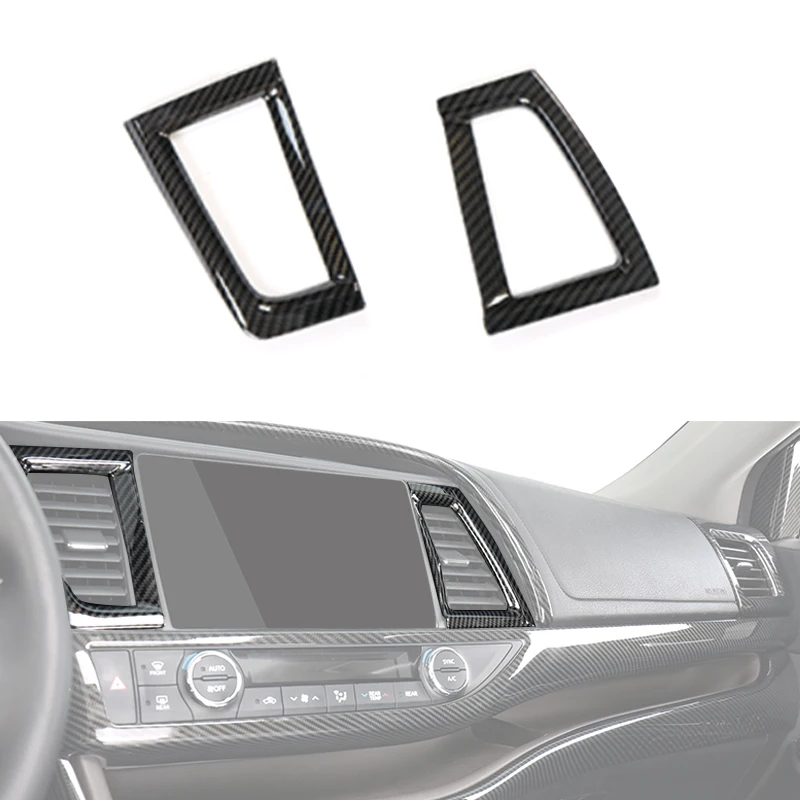 

Автомобильная Панель навигации с принтом из углеродного волокна, отделка воздуховыпускного отверстия, подходит для Toyota Highlander 2019, 2018, 2017, 2016, 2015