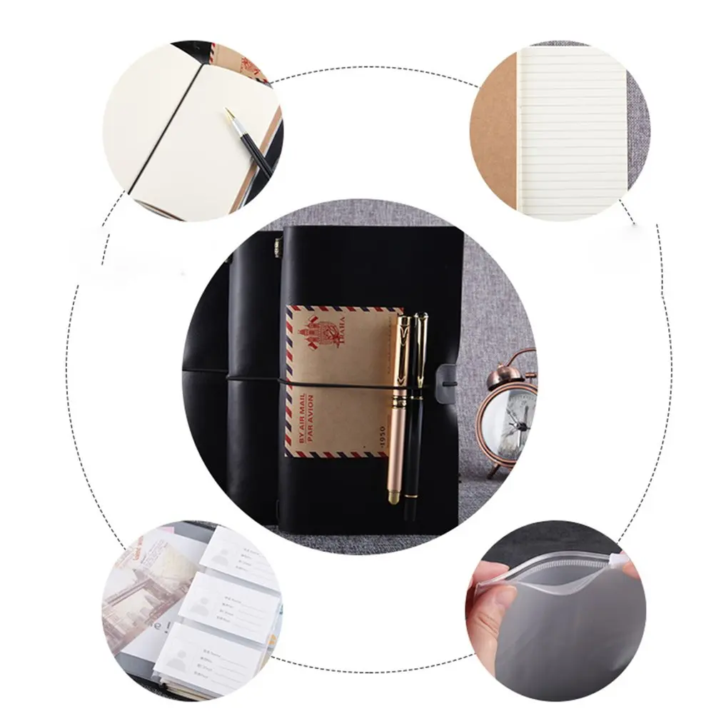 Retro travel Notepad small portable Korean creative account Diary Notebook blank hand book Notebook