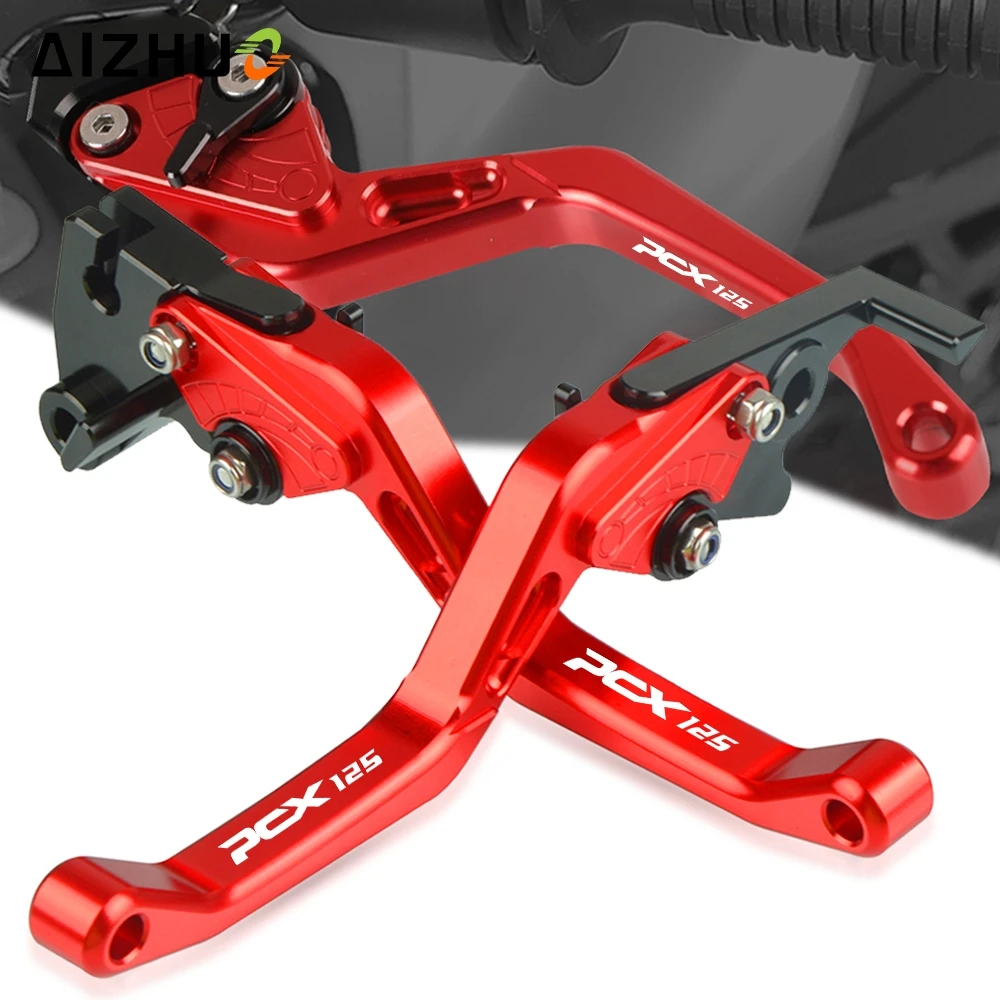 

FOR HONDA PCX125 150 2020 2019 ALLYEARS Motorcycle Accessories CNC Adjustable Brake Clutch Levers Short Handbrake PCX125 LOGO