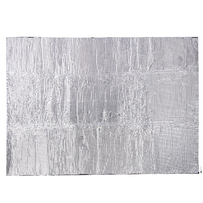 Mayitr 1pc 1x1.4m Car Engine Heat Barrier Mat Sound Deadener Noise Reduction Insulation Thermal Properties Non-Flammable