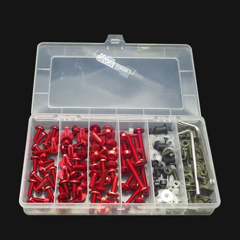 

Universal Motorcycle Full Fairing Screws Kit Body moto cover Bolts Nuts FOR honda cbr 1000 rr 2005 cbr125r yamaha r6 2007 nc30