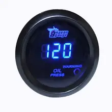 2-дюймовый УФ-фильтр 52 мм с черно-белого цвета с милым рисунком кота чехол Blueray цифровой Дисплей масло Давление манометр автомобильный инструмент Панель