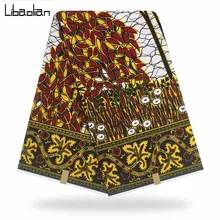 Настоящий голландский воск ткань Высокое качество африканская ткань хлопок мягкий воск Анкара африканская вощеная ткань принтом для платьев F911-28