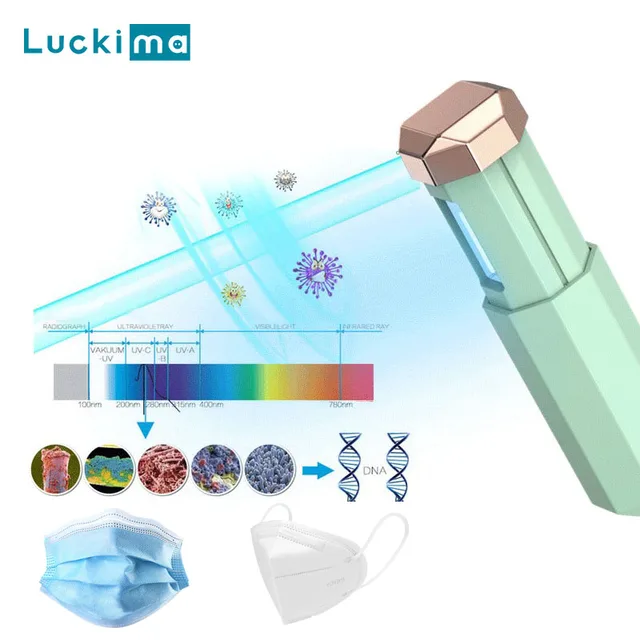 US $24.98  Household UV Sterilizer UV Lamp for Sterilizing Surgical Mask Clothes Kill Flu Virus Bacteria Porta