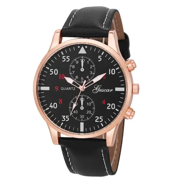 Новинка 2019 модные мужские часы с кожаным ремешком женские кварцевые наручные 2