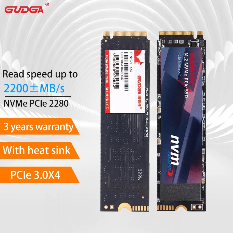 Ssd GUDGA m2 nvme 1 ТБ 512 ГБ 256 128 pci-e 3 0x4 Внутренний ssd твердотельный диск для ПК ноутбука