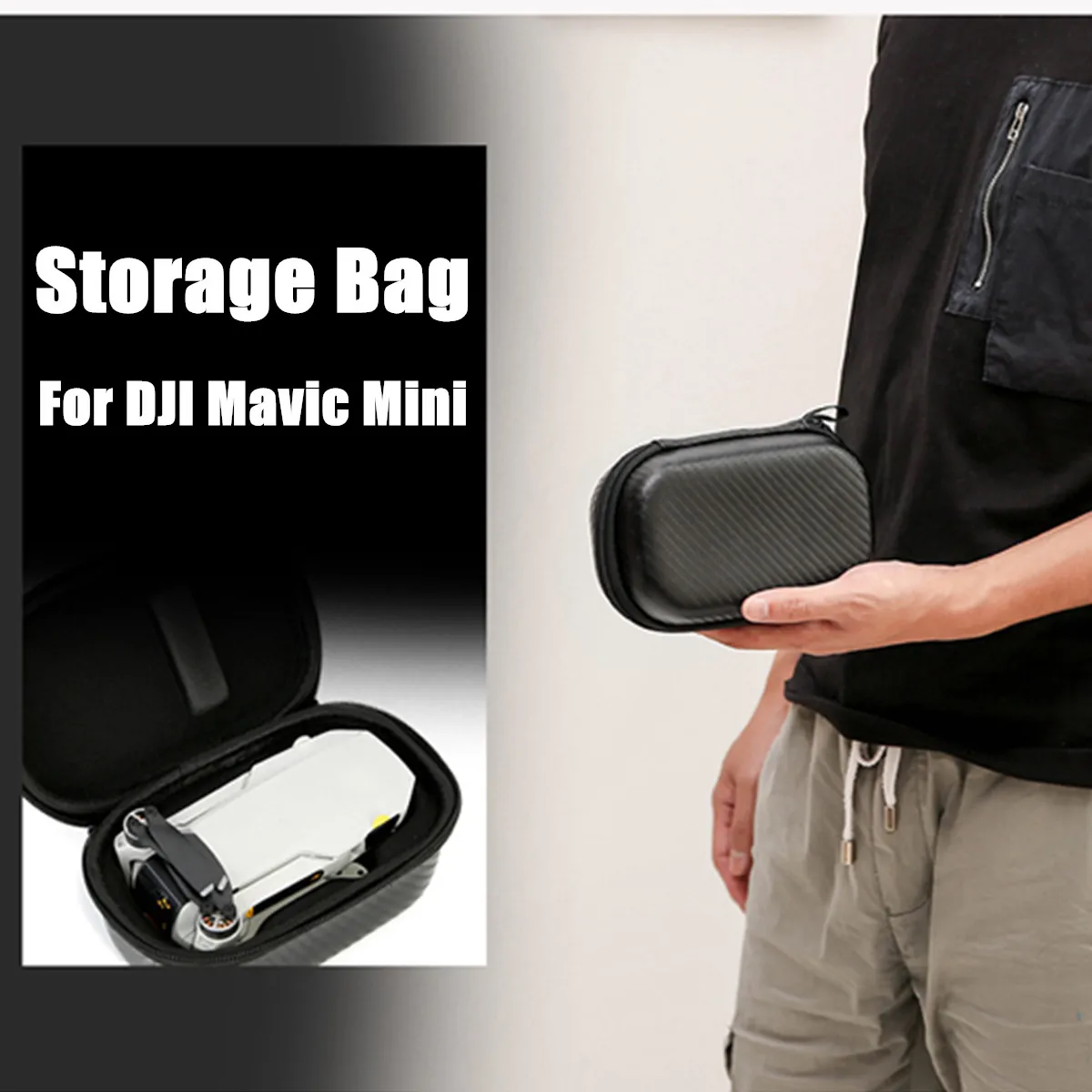 Buy Carrying Case for DJI Mavic Mini Drone Portable Handbag Carrying Box Storage Bag Drone Remote Controller Portable Case Protector