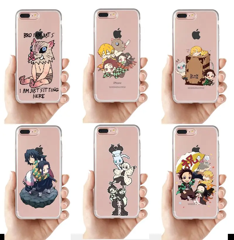 Чехол для телефона Kamado Nezuko Kimetsu no Yaiba рассекающий демонов чехол iPhone 11 12Pro Mini 6 7 8Plus X