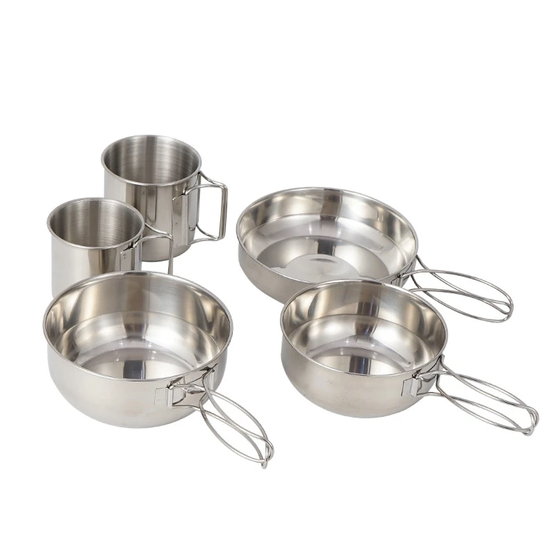 

5-piece backpack camping cooker picnic cooker set camping cooker outdoor tableware