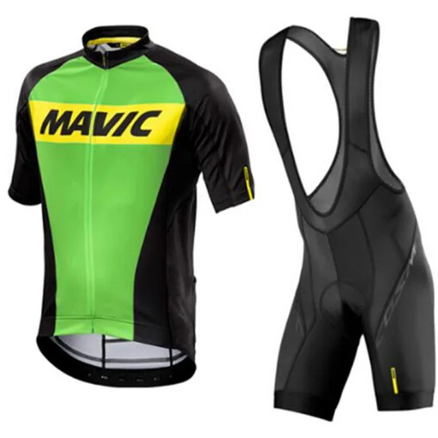 Зеленый UCI World Team MAVIC велосипедная футболка 9D гелевая Подушка велосипедные шорты набор Ropa Ciclismo Pro culotte