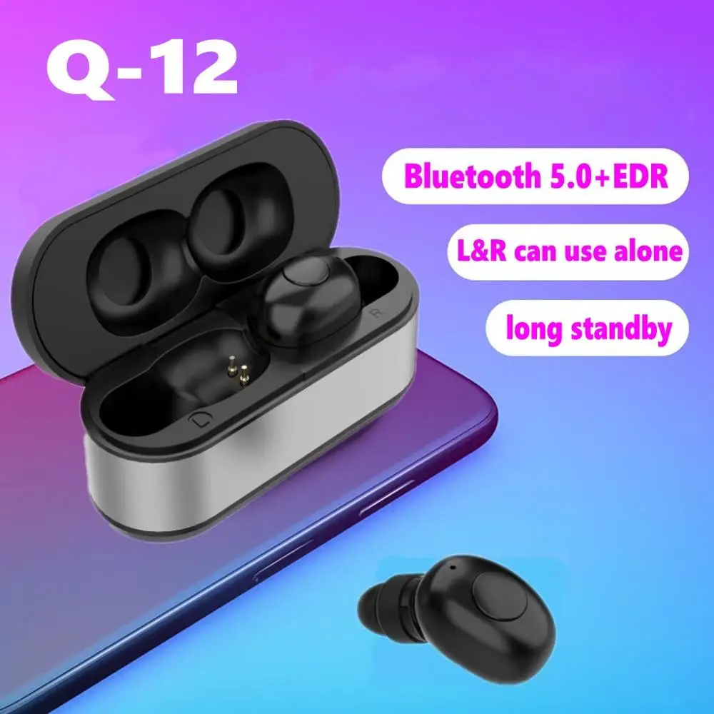 Лучшие продажи Q-12 Bluetooth наушники 5 0 спортивные стерео беспроводные гарнитура с
