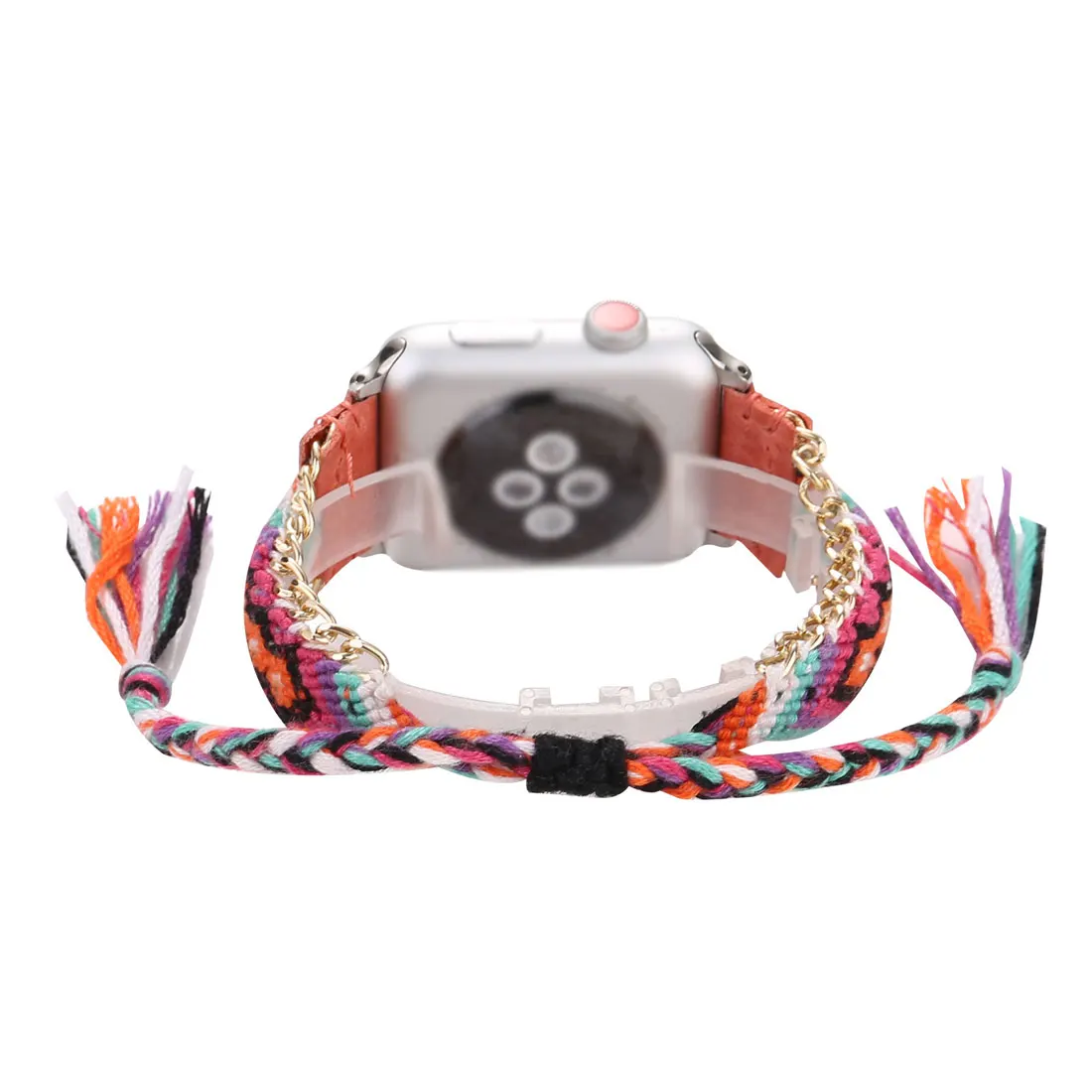 Плетеный веревочный ремешок для apple watch 4 band iwatch ремешок 42 мм 38 мм браслет ремень ручной работы часы Ремешки для наручных часов серии 5 4 32