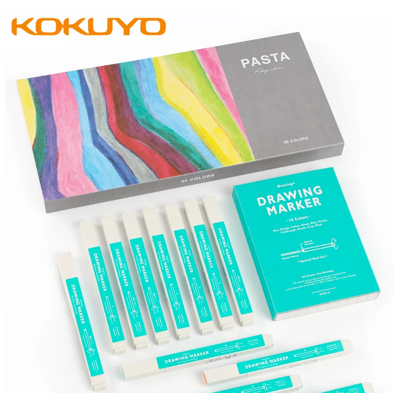 1/10/30 Pcs Kokuyo Pasta Solid Water-based Marker Pen Color