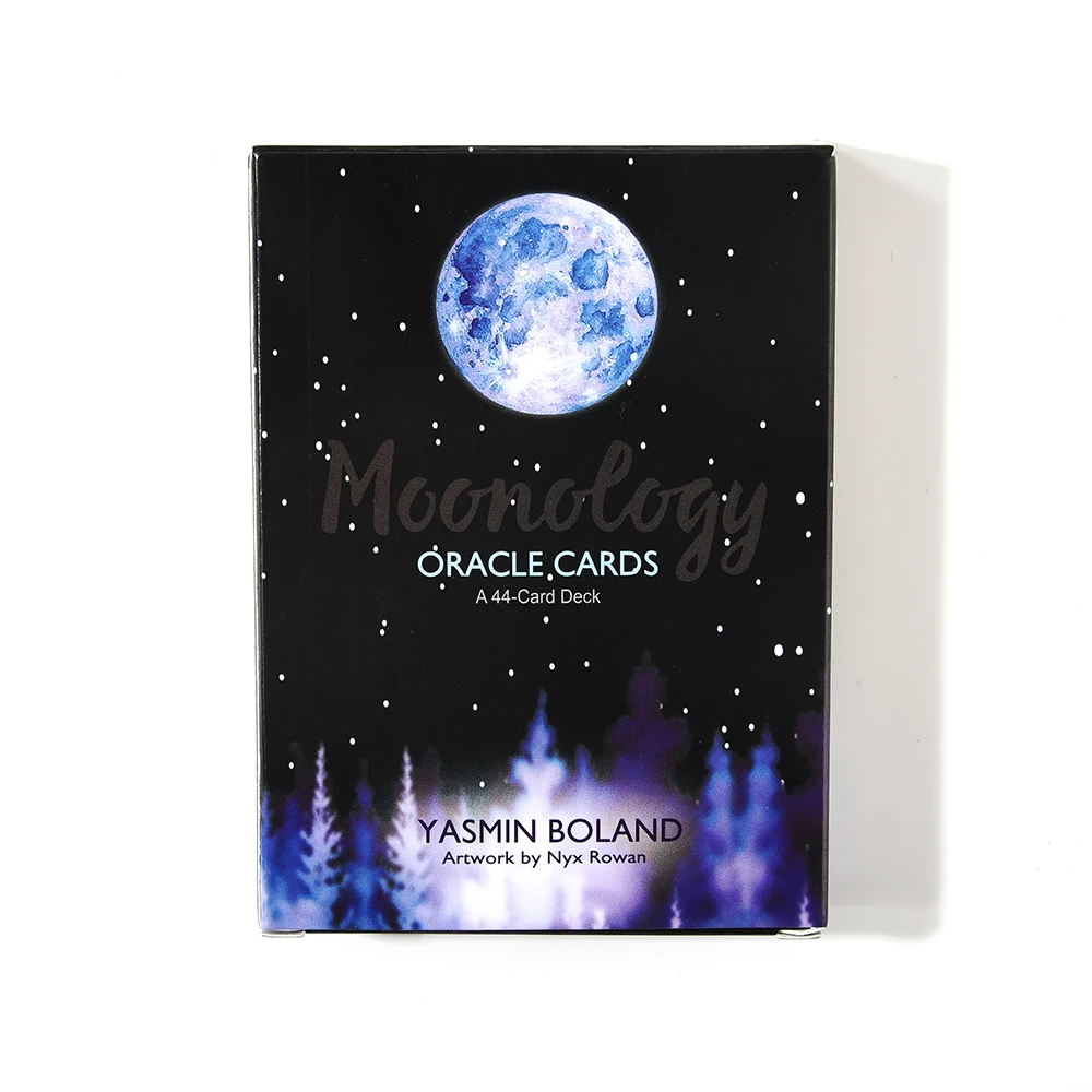 Moonology Oracle Cards электронная направляющая карточная игра в Таро с 44 картами игрушка сила Луны, чтобы получить ясность в вашей жизни