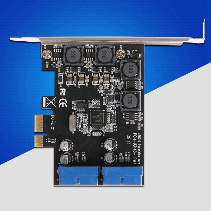 Usb 3,0 Pcie Pci Express плата управления адаптер Pci-E Плата расширения настольная Передняя Pcie передача Usb3.0 19Pin интерфейс Adap