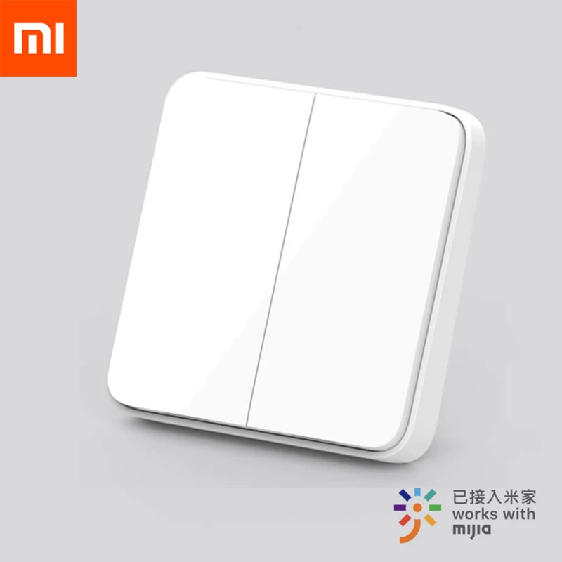 Smart Wall Switch Xiaomi Mijia Live Line Version OTA Upgrade Smart Linkage Works with mihome App smart switch lamp base switch lamp holder switch