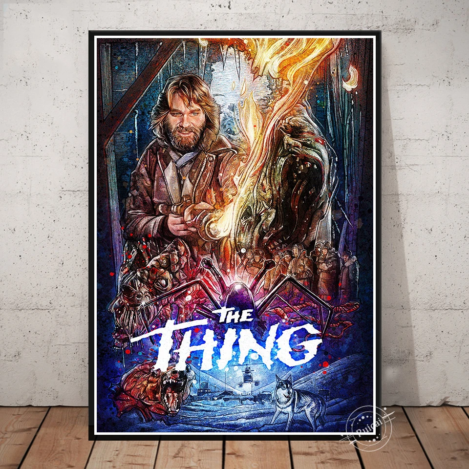 The Thing Poster 1982 Classic Movie John Carpenter Prints Canvas Painting  Wall Picture For Living Room Home Decor