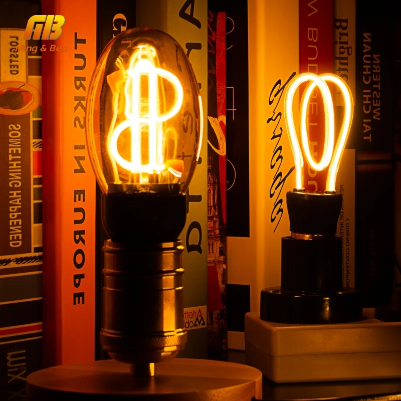  Retro LED Edison Light Bulb E27 220V Soft Filament Lamp Ampoule Lighting Incandescent Bulb Industri - 4000121345126