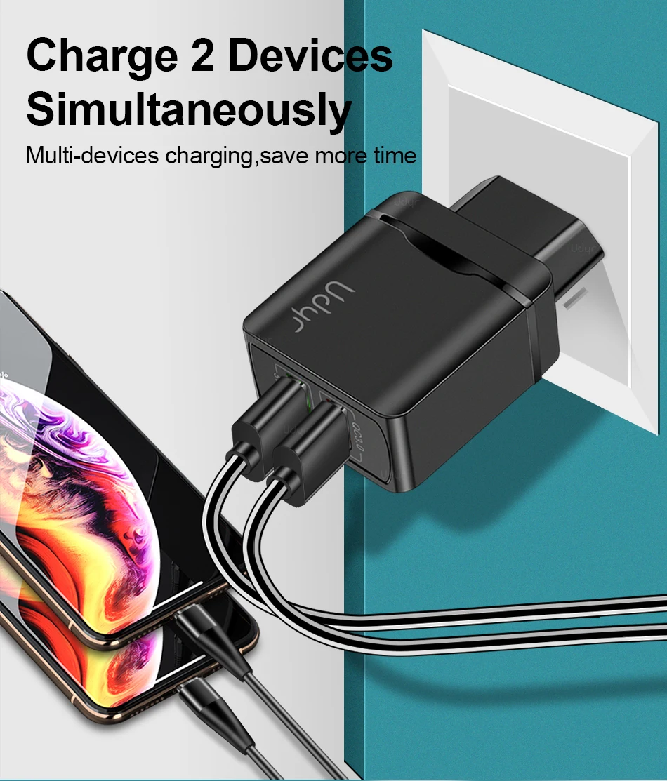 Udyr быстрое зарядное устройство quick charge 3,0 QC 18 Вт USB зарядное устройство для iPhone QC3.0 настенное зарядное устройство для samsung s10 Xiaomi Mi 9 зарядное устройство для телефона