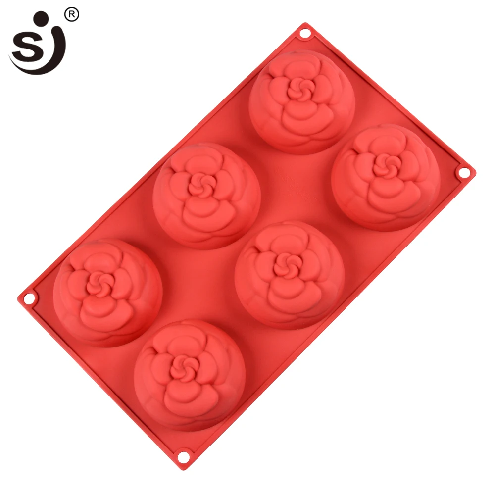

SJ Silicone Cake Mold Silicon Bakeware 8Cavity Cake Mousses Molds For Baking Chocolate Brownie Cake Decorating Tools