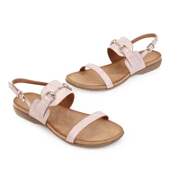 

Women Fashion Shoes Summer Low Heel Flat Casual Comfortable Metal Decoration Luxury Shoes Women Designers Zapatos De Mujer G034