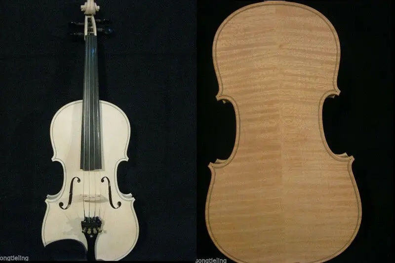 Strad стиль SONG бренд белый unfinishe скрипка 4/4, сладкий тон#7042