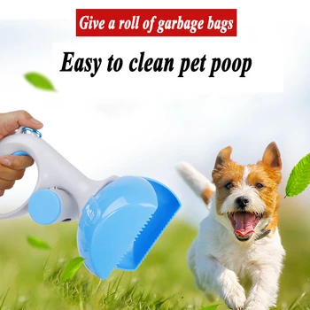

Pet Portable Shit Pickup Remover Pooper Bag 1 Set Pet Products 2 In 1 Pooper Scooper Outdoor Waste Dog Clean Poop Pick Up Holder