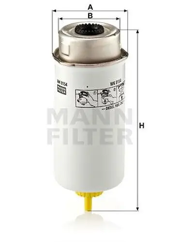 Фильтр топливныйFord Transit 2.2TDCi-3.1TDCi 06 MANN-FILTER WK81
