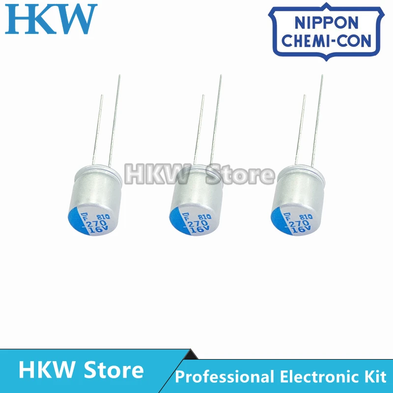 Aluminum Capacitor 10pcs NCC 2.5V 6.3V 4V 16V 100UF 270UF 470UF 560UF 820UF 1000UF 1200UF 1500UF NIPPON CHEMI CON Original