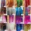 16 Colors 90cm Party Holographic hair accessories Glitter Hair Tinsel Sparkle Extensions 150Strands Bling twinkle hair extension ► Photo 2/6