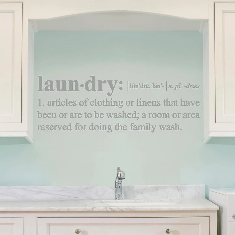 Laundry Definition Wall Decal Dictionary Decals Laundry Room Decor