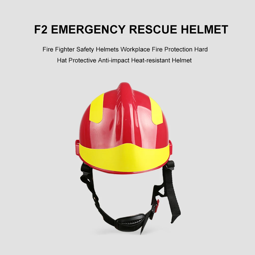 

F2 Emergency Rescue Helmet Fire Fighter Safety Helmets Workplace Fire Protection Hard Hat Protective Anti-impact Helmet