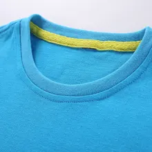 Детская футболка для мальчиков в Корейском стиле; летняя детская одежда; оригинальная 1757