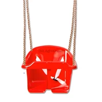Rope Swing Seat With Rope & Mounting Rings Kids Baby Kids Toddler Plastic Swing 1