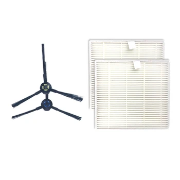 

EAS-1Set Filter Sponges Cleaning Brush + Side Brush Parts for Chuwi Ilife V8 V8S Robotic Cleaner