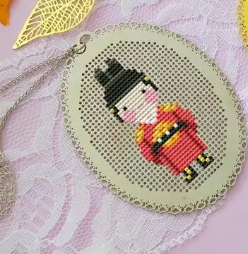 TT Red девушки DIY ремесло Стич вышивки крестом металлическая Закладка серебро Золотой Рукоделие Вышивка ремесла Счетный Cross-Stitching-6TH - Цвет: JS041
