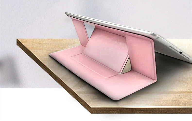 Регулируемая подставка для ноутбука складной кронштейн Подставка для ноутбука клейкая невидимая подставка PU портативный держатель для планшета для MacBook dell hp asus