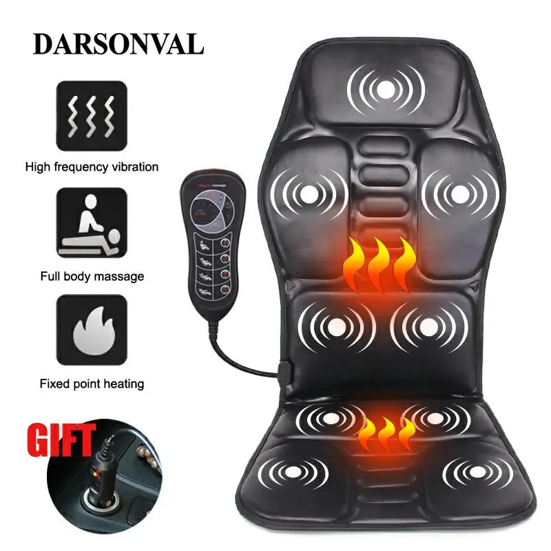  DARSONVAL Massage Chair Electric Heating Vibrating Back Massage Cape Car Office Massage Mattress Ne