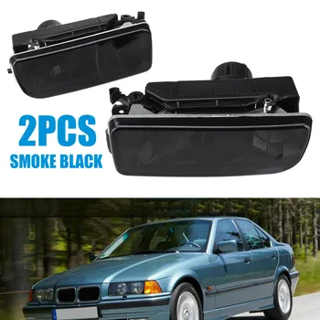 

For BMW 1pair Left Right Smoke Lens Front Bumper Fog Light Lamp 63178357389 63178357390 Support 3 Series E36 1992-1998