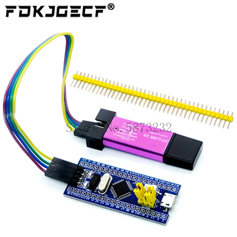 10 шт. STM32F103C8T6 ARM STM32 минимальная системная плата модуля для Arduino + ST-Link V2 Mini STM8