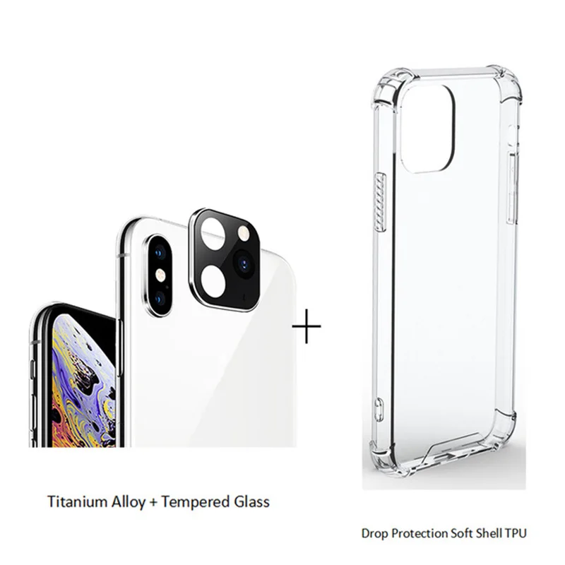 Роскошный металлический алюминиевый защитный чехол для iPhone X XS, Макс. Секундная Замена для iPhone11 Pro Max, наклейка на рассеиватель, Защитная крышка для камеры